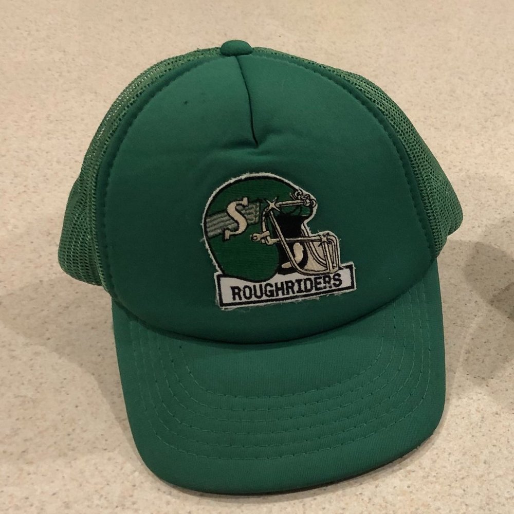 Saskatchewan Roughriders Snapback Hat I980’s Helmet Logo